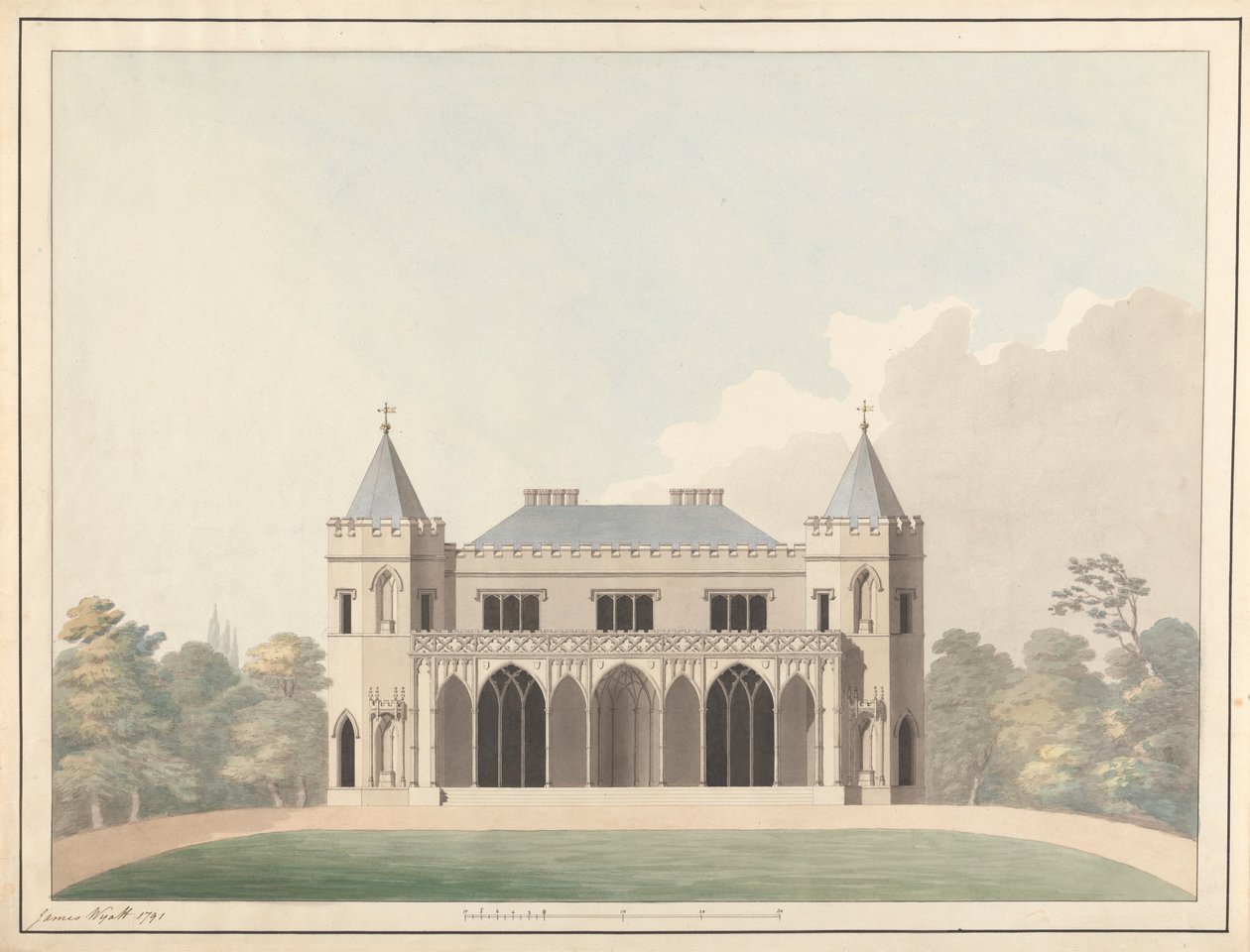 Design for Little Frogmore: Elevation by James Wyatt