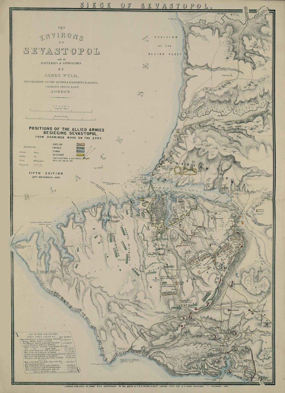 Map of the Environs of Sevastopol by James Wyld