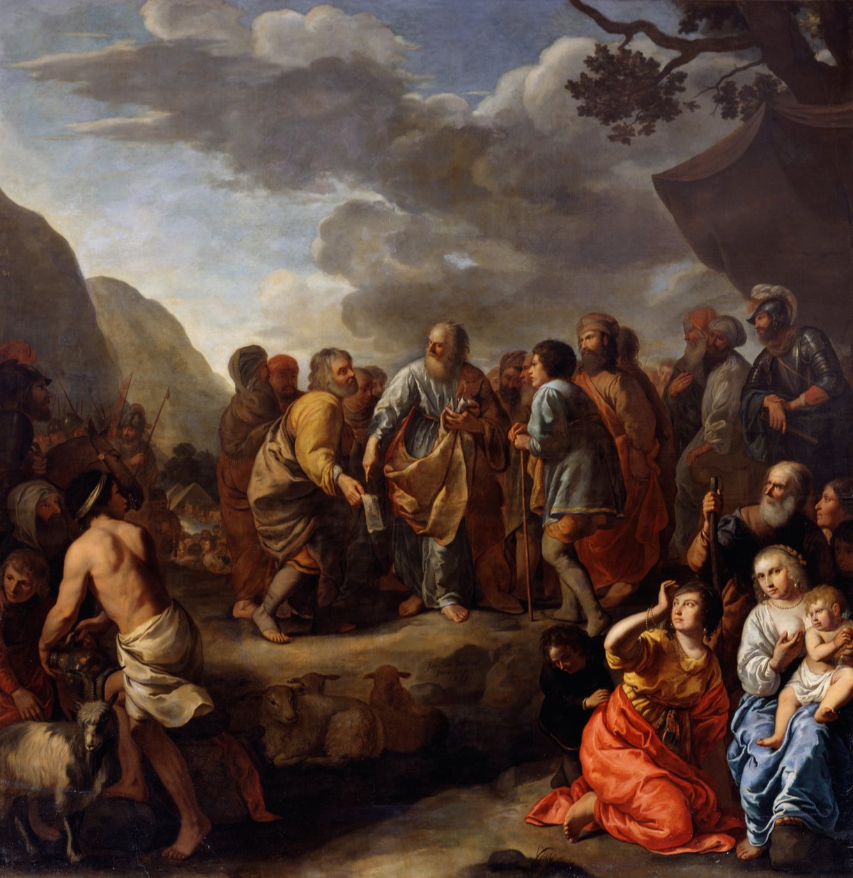 Jethro Advising Moses by Jan van Bronchorst