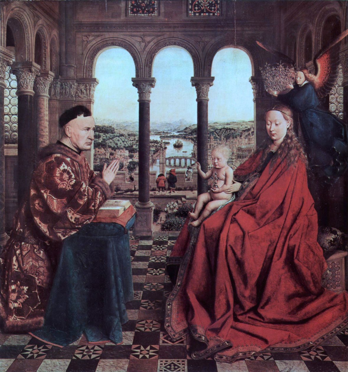 Chancellor Rolin Praying Before the Virgin by Jan van Eyck