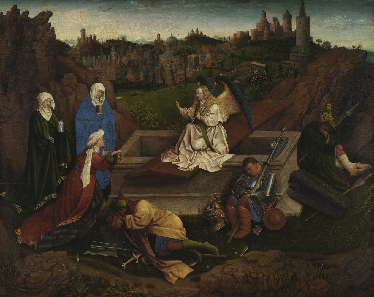 The Three Marys at the Tomb by Jan van Eyck