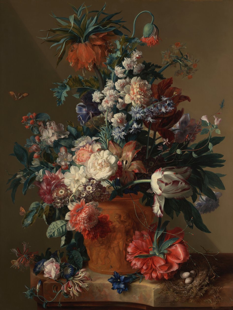 Vase of Flowers by Jan van Huysum