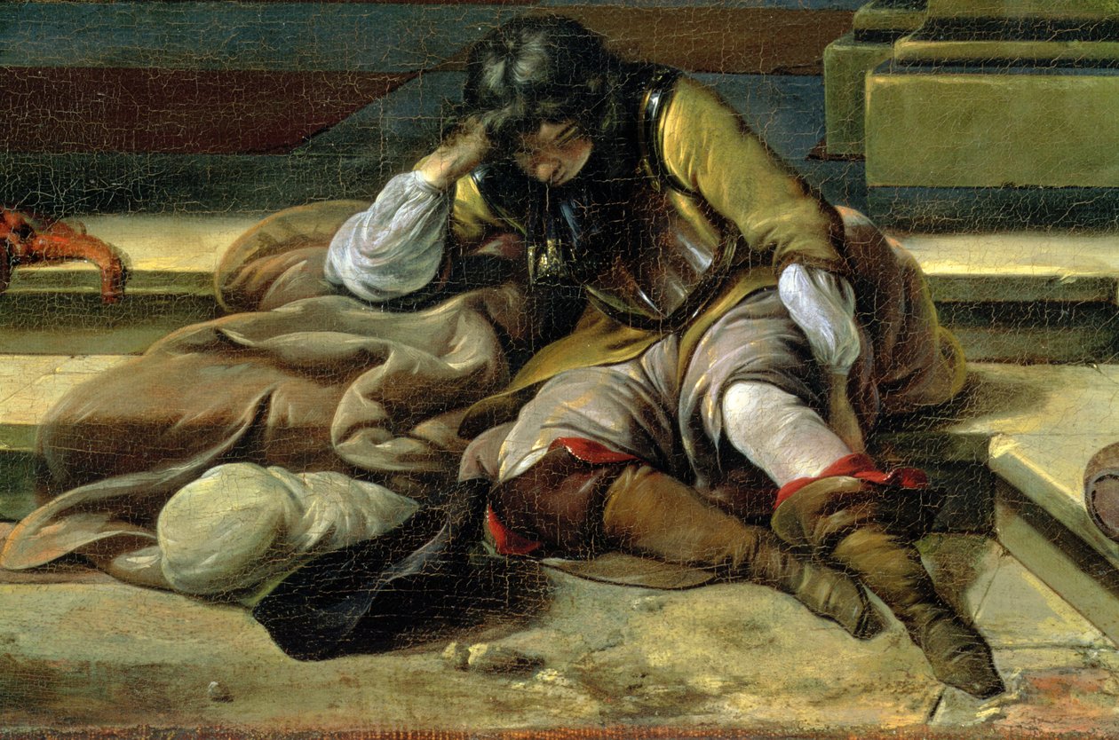 Italian Port Scene (detail) by Jan Baptist Weenix