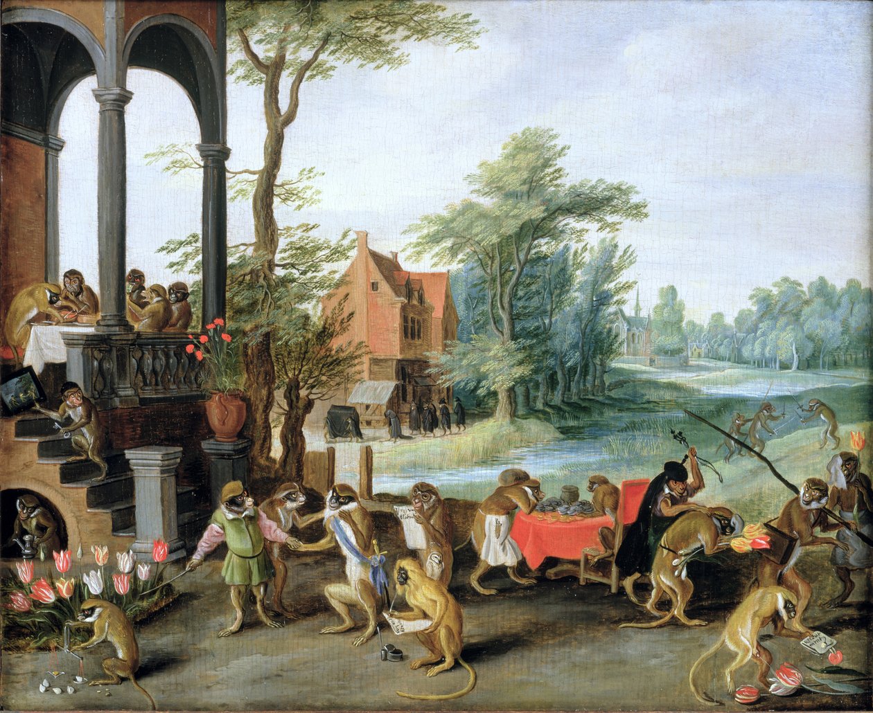 A Satire of the Folly of Tulip Mania by Jan the Elder Brueghel