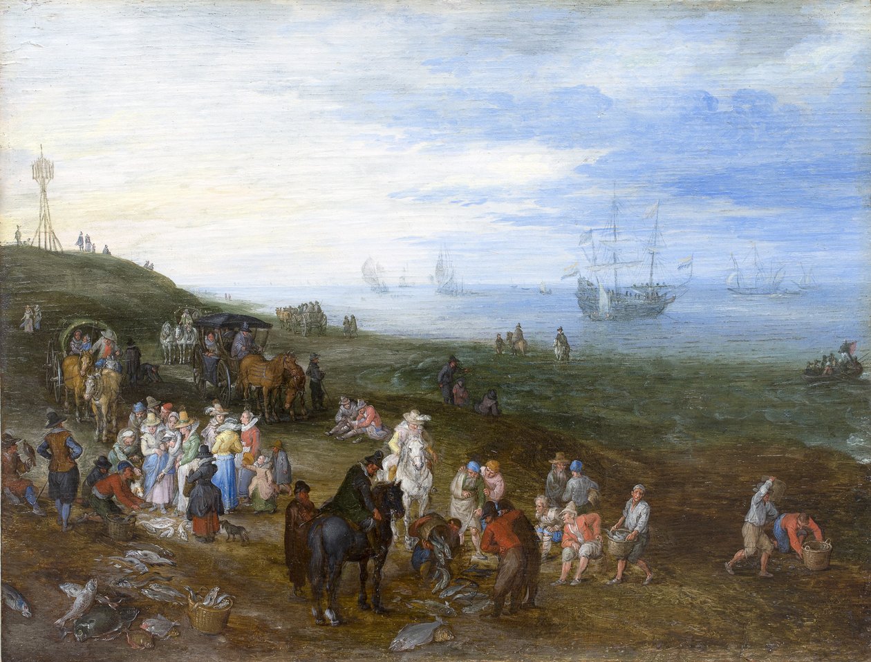 Return from Fishing by Jan the Elder Brueghel