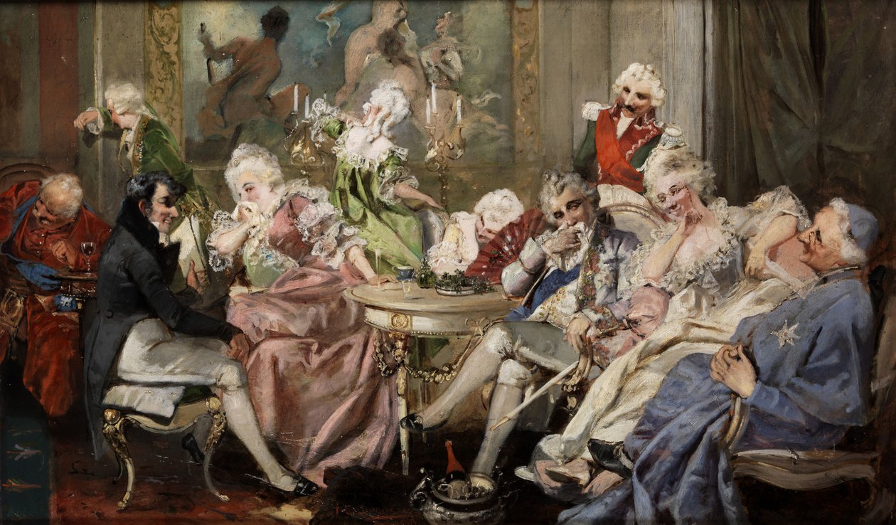 Courtly Society in the Salon by Jan Czesław Moniuszko