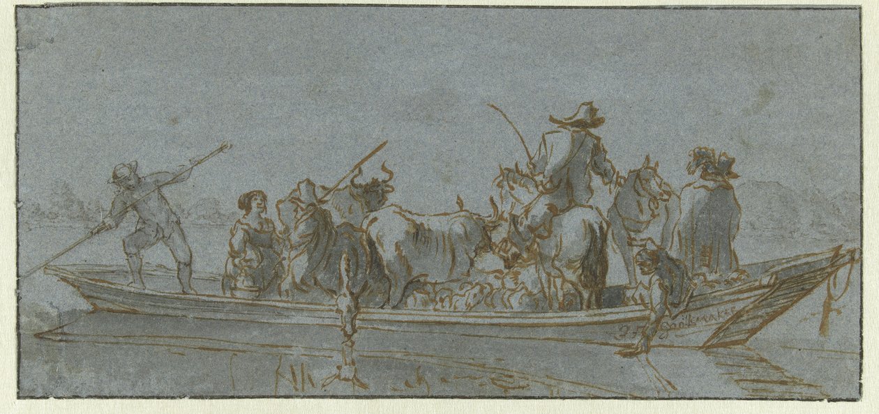 The Ferry by Jan Frans Soolmaker
