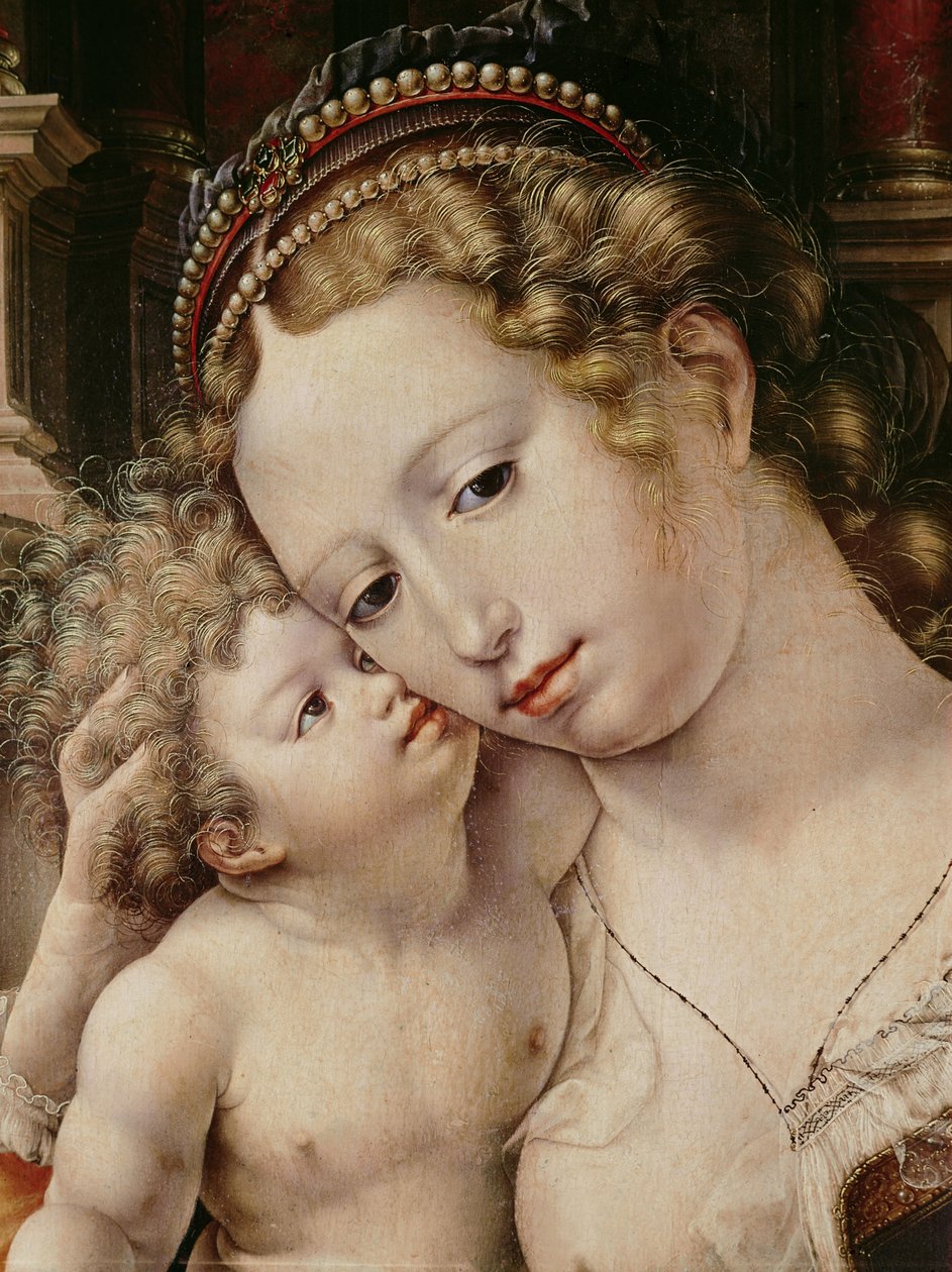 Virgin and Child (detail) by Jan Gossaert