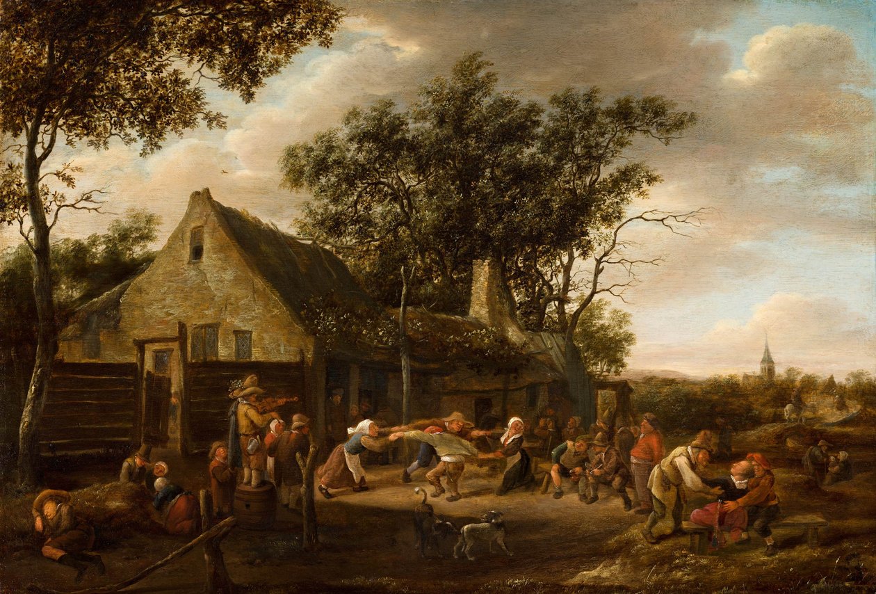 Dancing Peasants at an Inn by Jan Havickszoon Steen