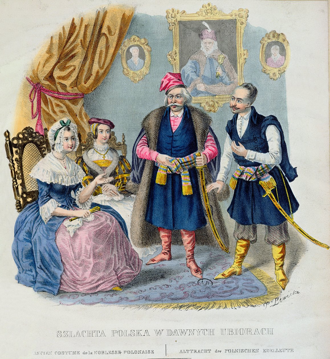 Old Costumes of the Polish Nobility by Jan Lewicki