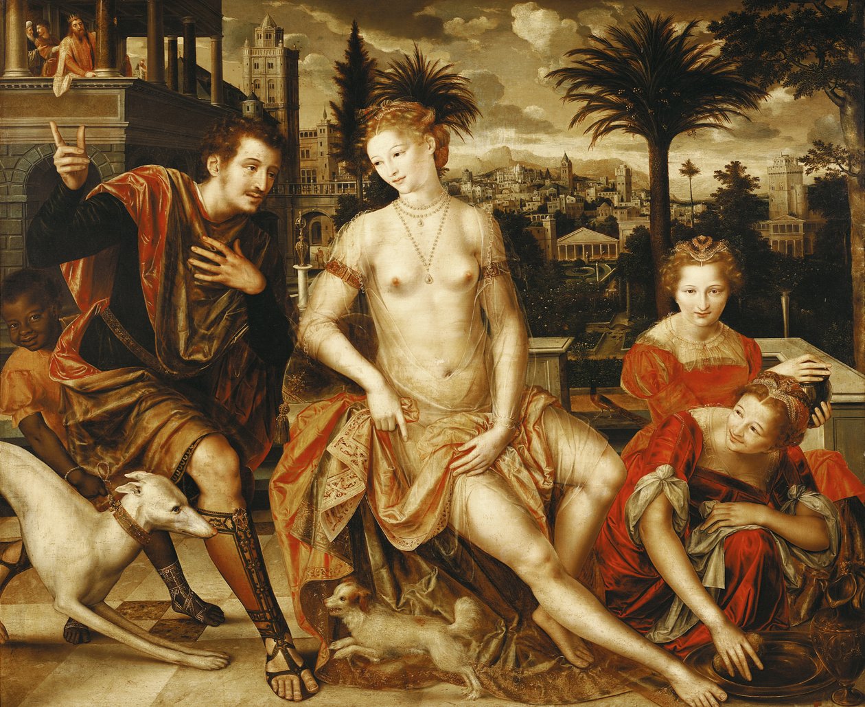 David and Bathsheba, 1562 by Jan Massys or Metsys