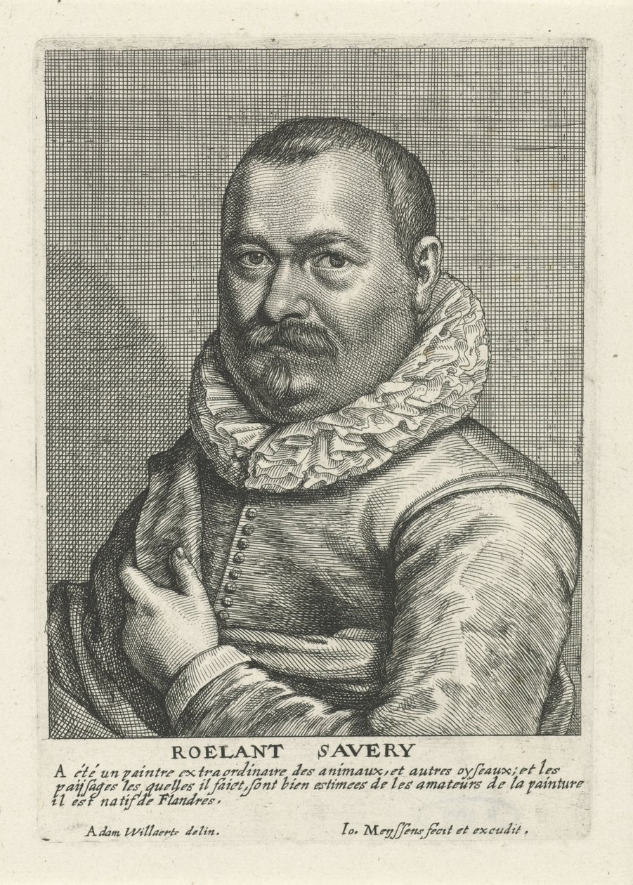 Portrait of Roelant Savery by Johannes Meyssens