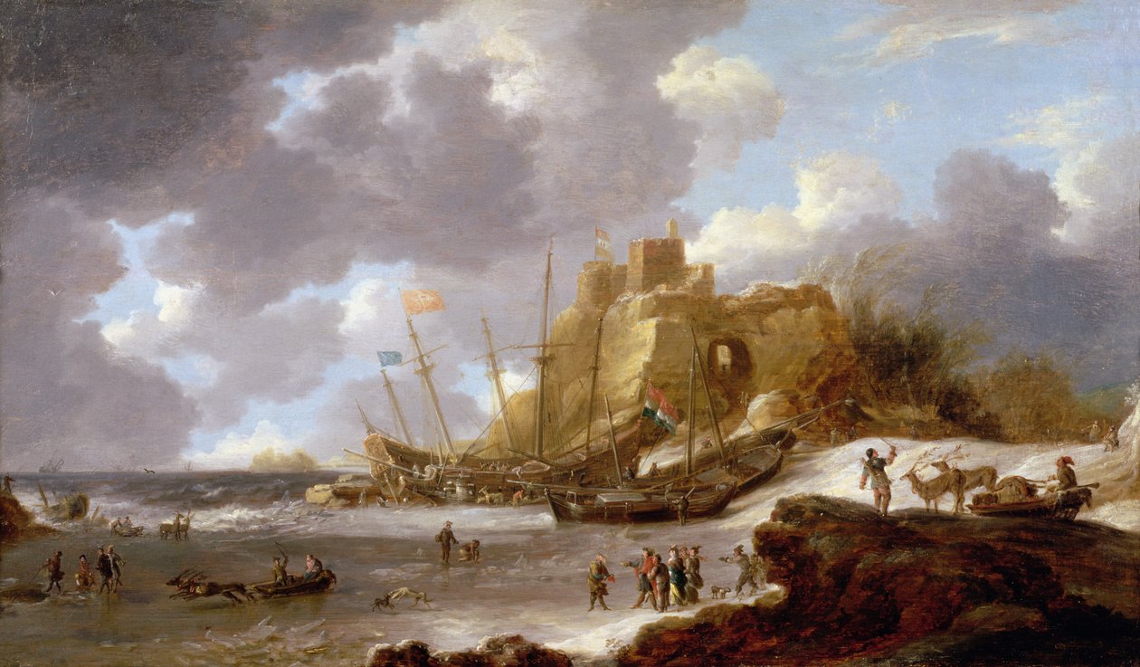 Norwegian coastal scene by Jan Peeters