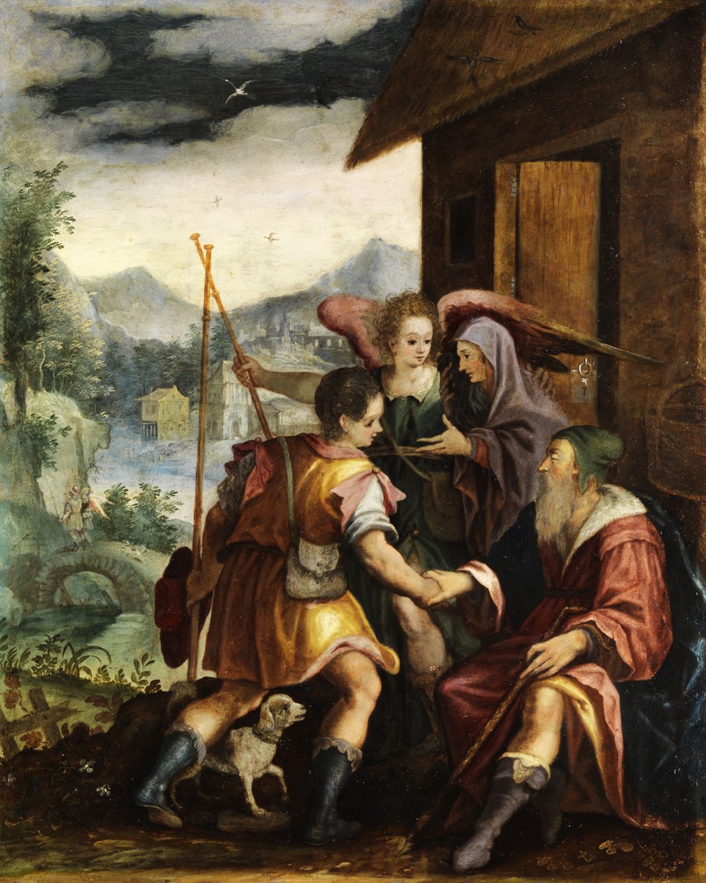 Abraham Dismissing His Son Ishmael by Jan Soens