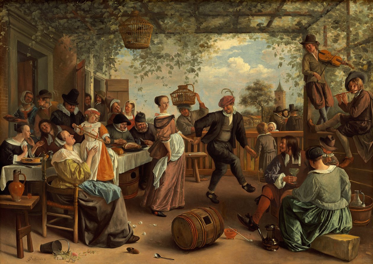 The Dancing Couple by Jan Havickszoon Steen