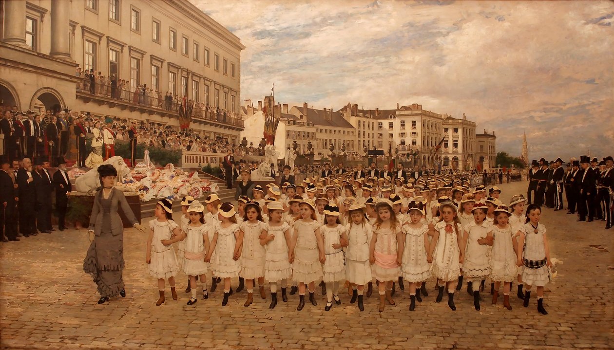 The Review of the Schools in 1878 by Jan Frans Verhas