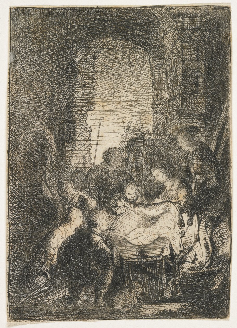 Adoration of the Shepherds, 1650s by Jan van Noordt