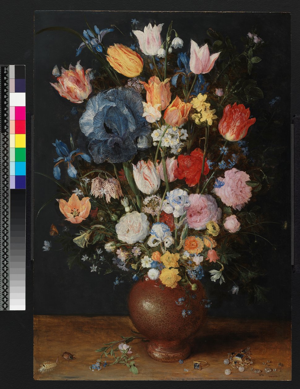 A Stoneware Vase of Flowers, c.1607-8 by Jan the Elder Brueghel