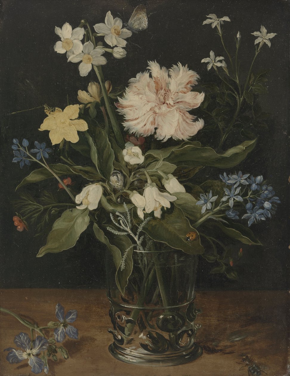 Still Life with Flowers in a Glass by Jan the Elder Brueghel