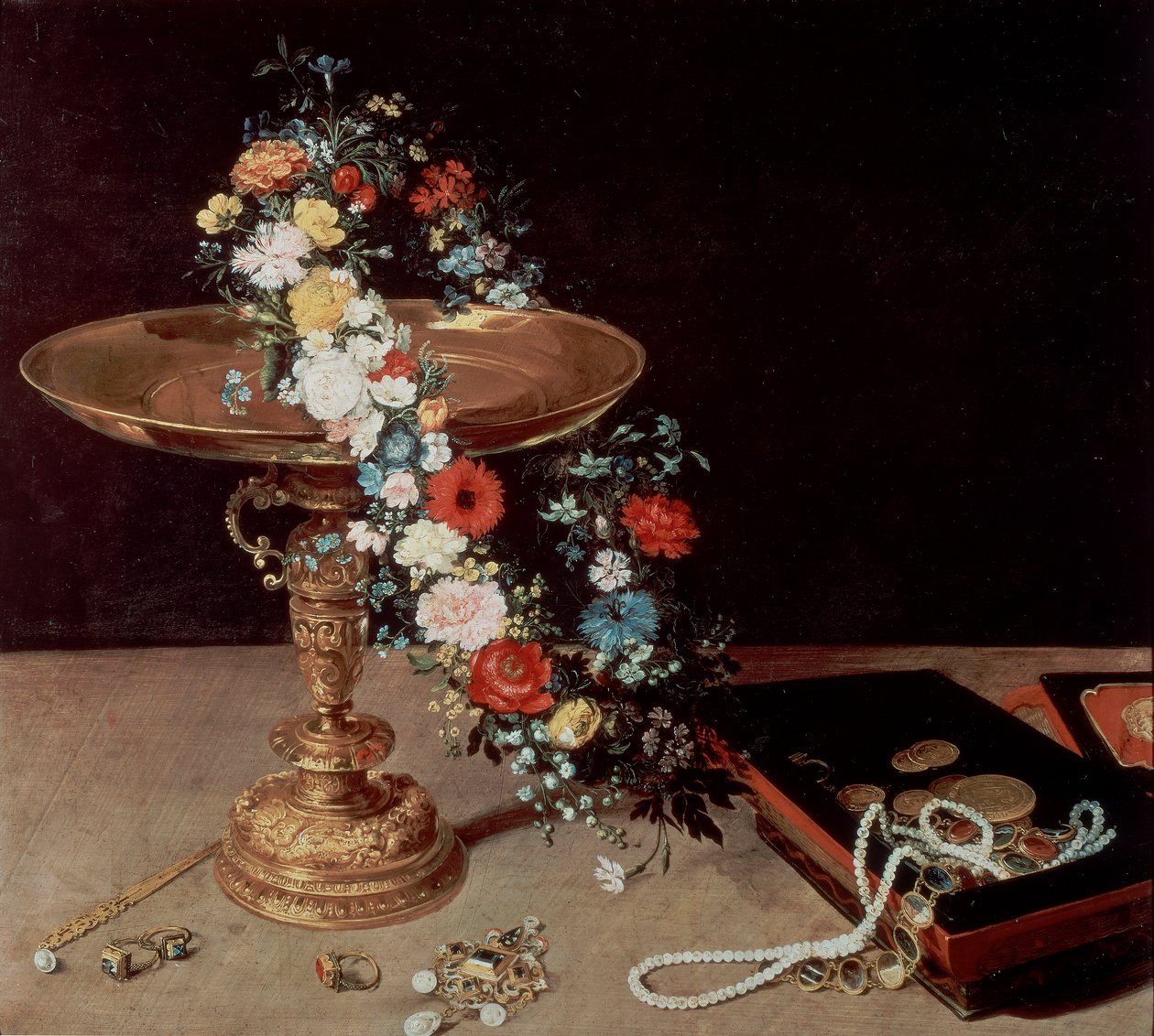 Still Life with Wreath by Jan the Elder Brueghel