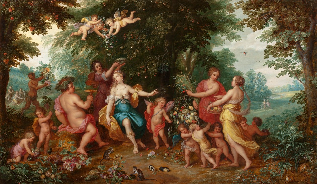 Allegory of Abundance by Jan the Younger and Francken or Franck, Ambrosius II Brueghel