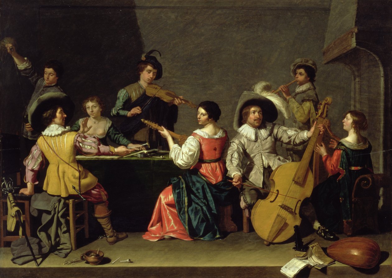 Group of Musicians by Jan van Bijlert or Bylert