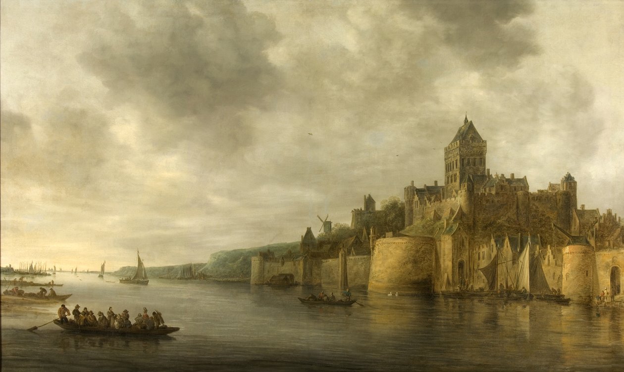 View of the Valkhof in Nijmegen by Jan Josephsz van Goyen
