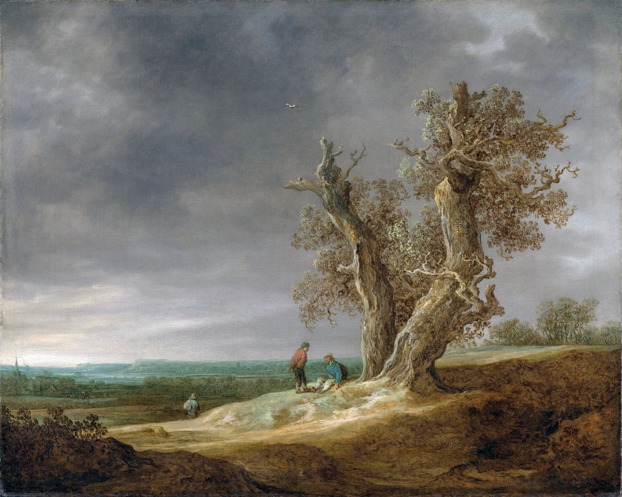 Landscape with Two Oaks by Jan Josephsz van Goyen