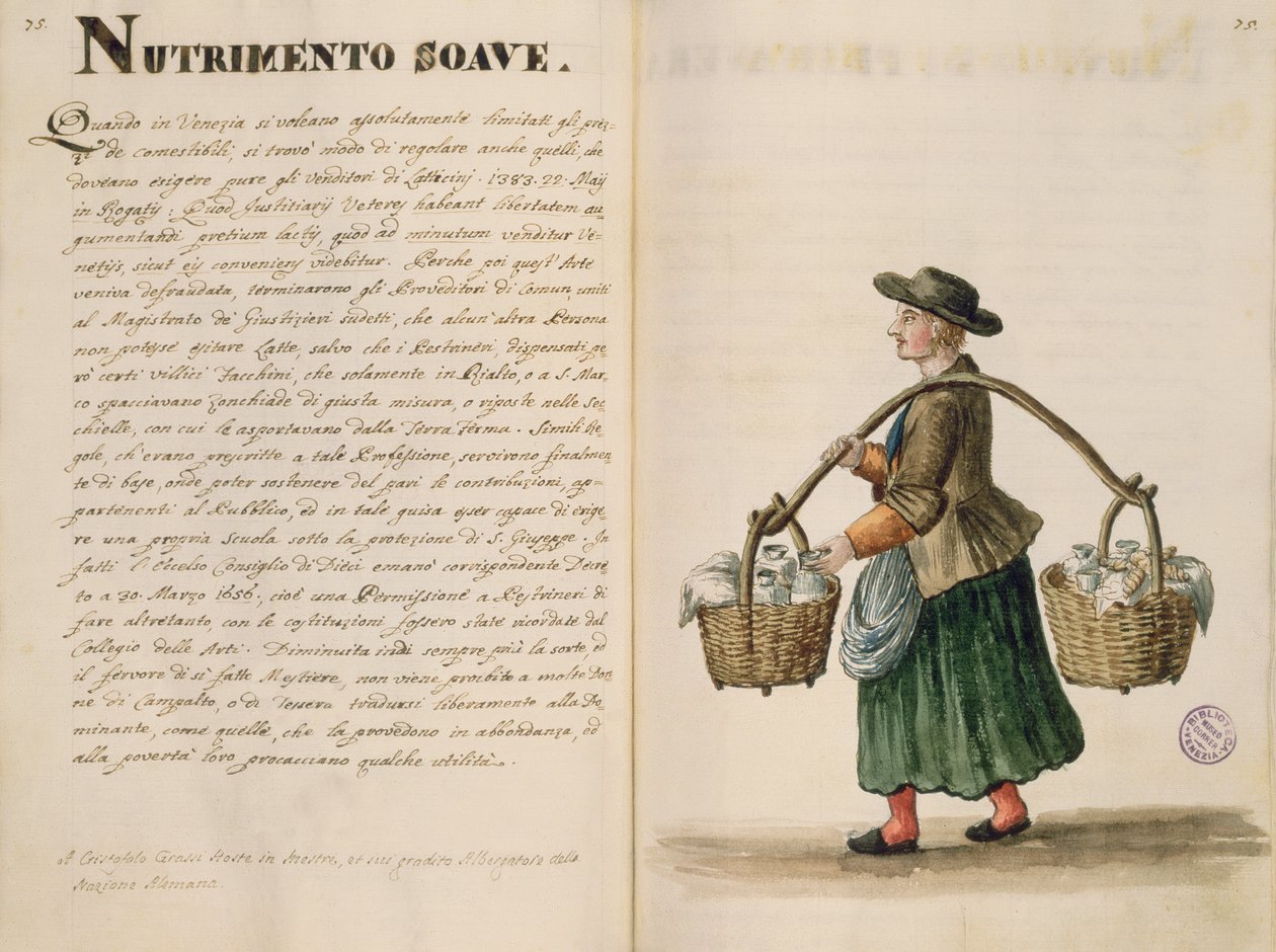 Drink-seller, Venetian by Jan van Grevenbroeck