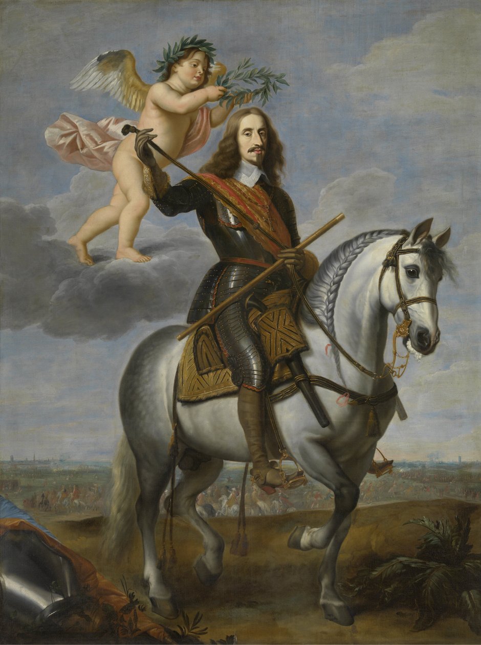 Equestrian Portrait of Archduke Leopold Wilhelm (1614-1662) by Jan van den Hoecke