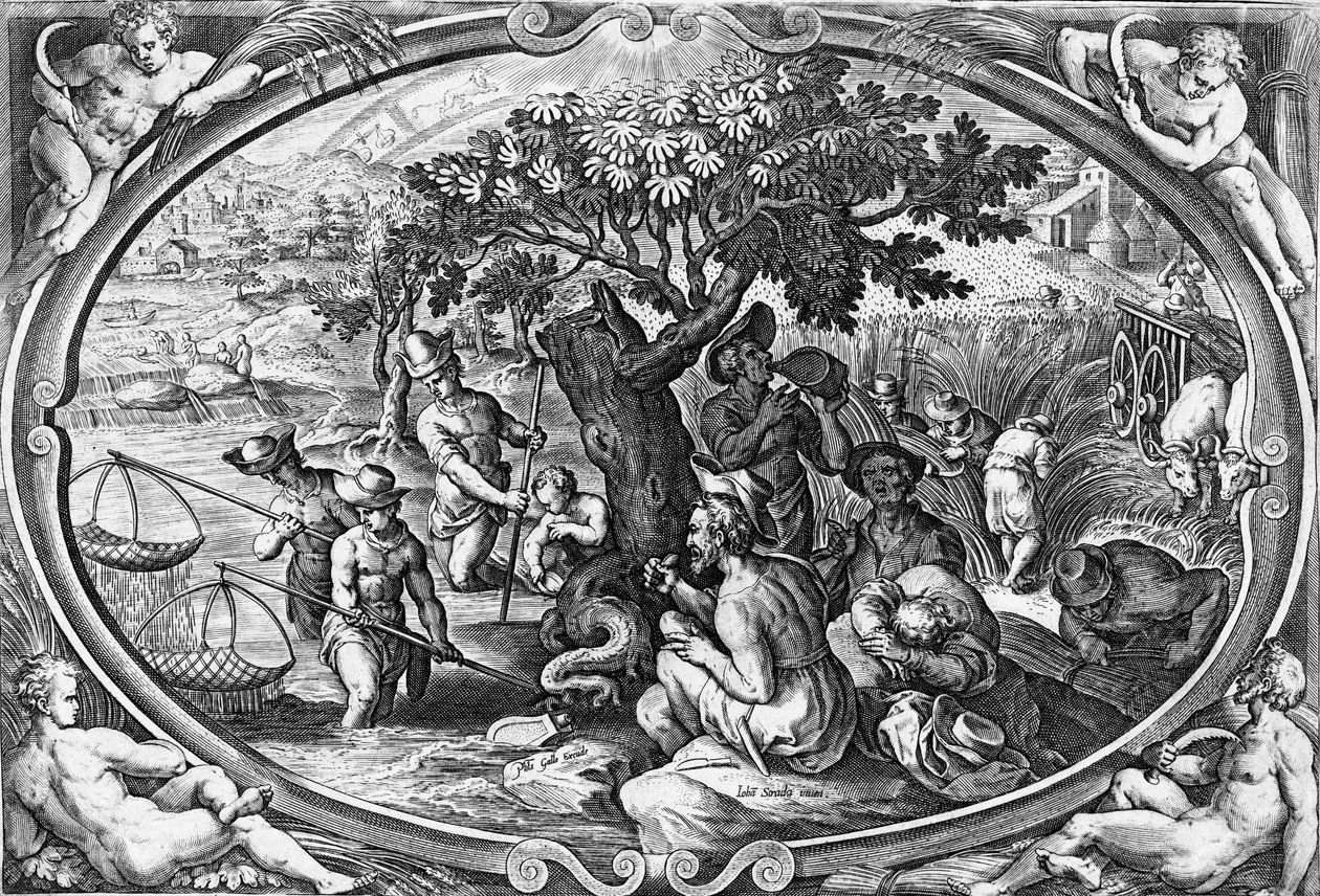 Aestas, engraved by Philip Galle, c.1580 by Jan van der Straet