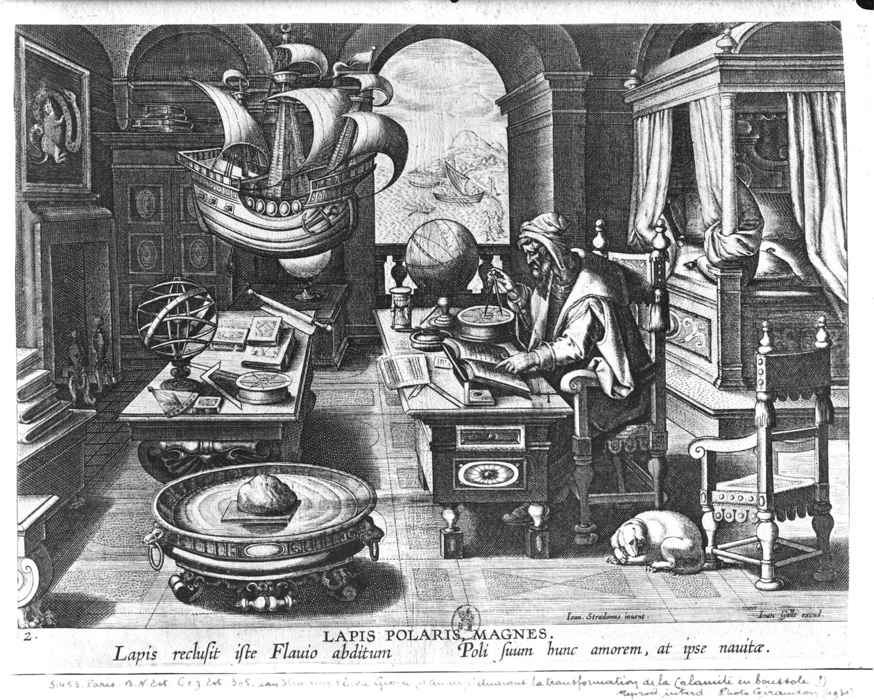 Flavio Gioia of Amalfi Discovering the Power of the Lodestone, plate 3 from 