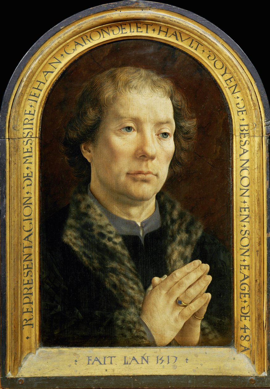 Carondelet Diptych: Jean Carondelet by Jan (c.1472 c.1533) Gossaert
