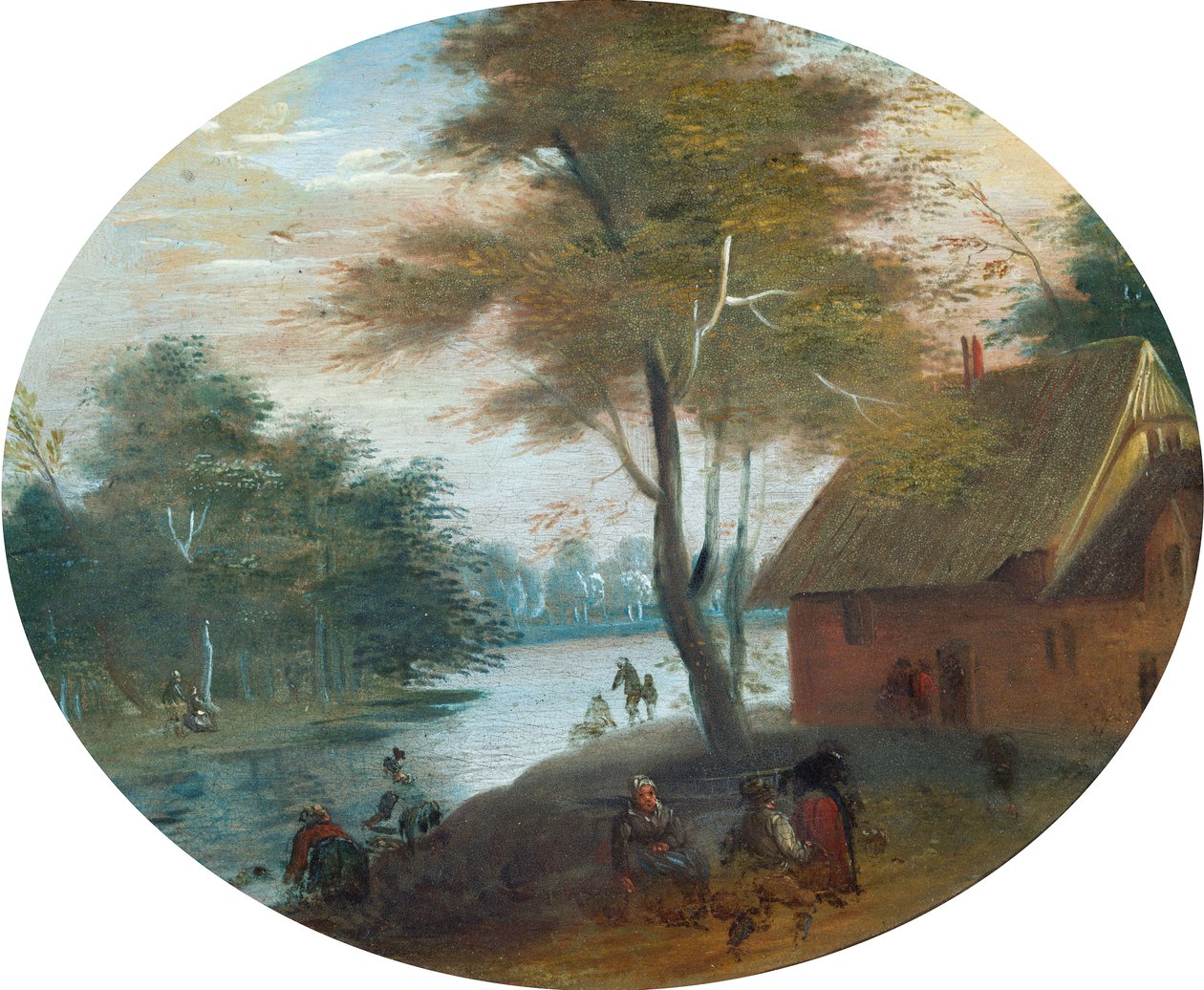 River scene by Jan (follower of) Brueghel