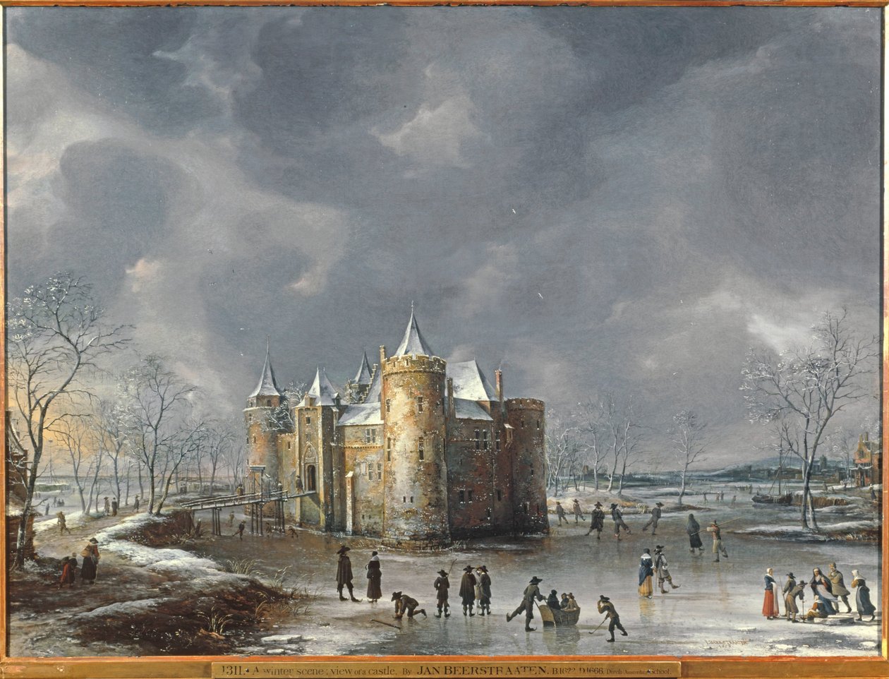The Castle of Muiden in Winter by Jan Abrahamsz. Beerstraten