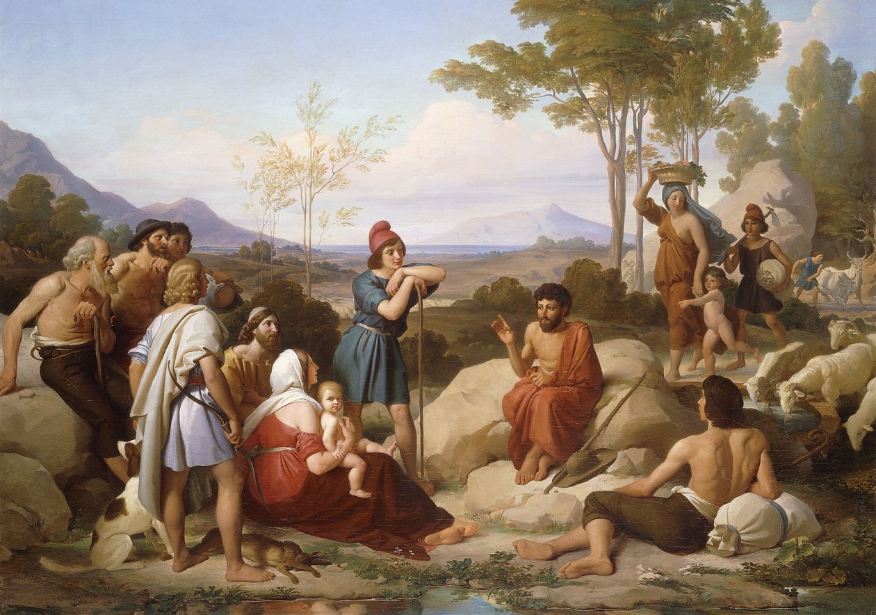 Aesop Telling a Fable by Jan Adam Janszoon Kruseman