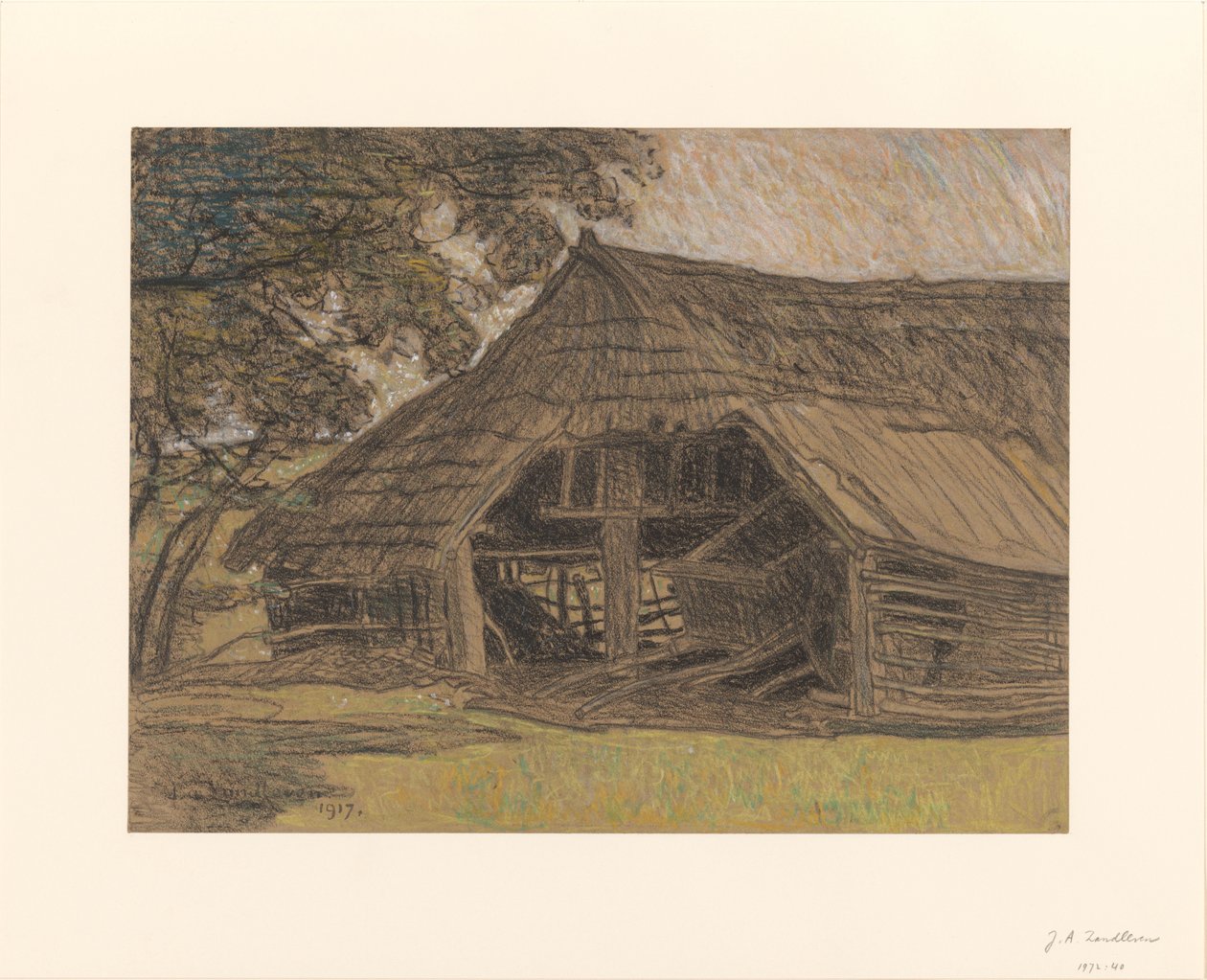 Dilapidated Barn by Jan Adam Zandleven