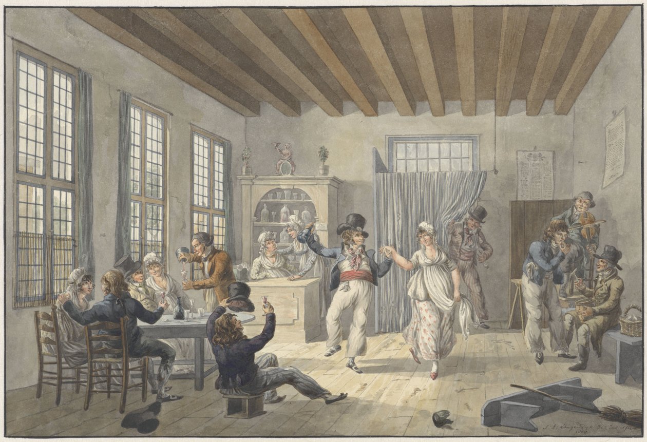 Merry Company in an Inn by Jan Anthonie Langendijk Dzn