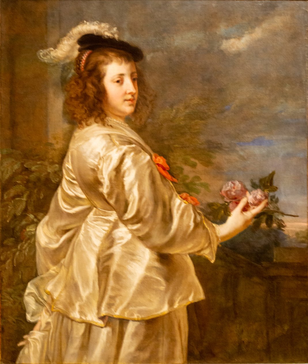 Young Woman in a Silk Dress by Jan Boeckhorst