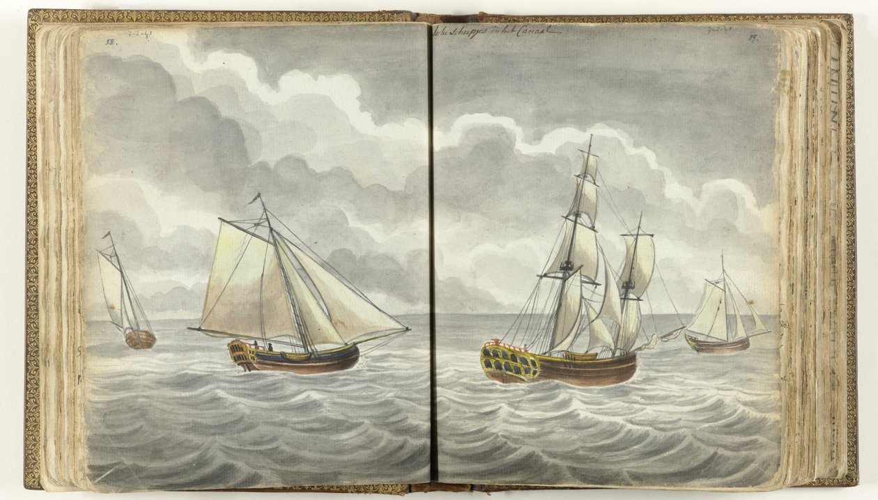Ships in the Channel by Jan Brandes