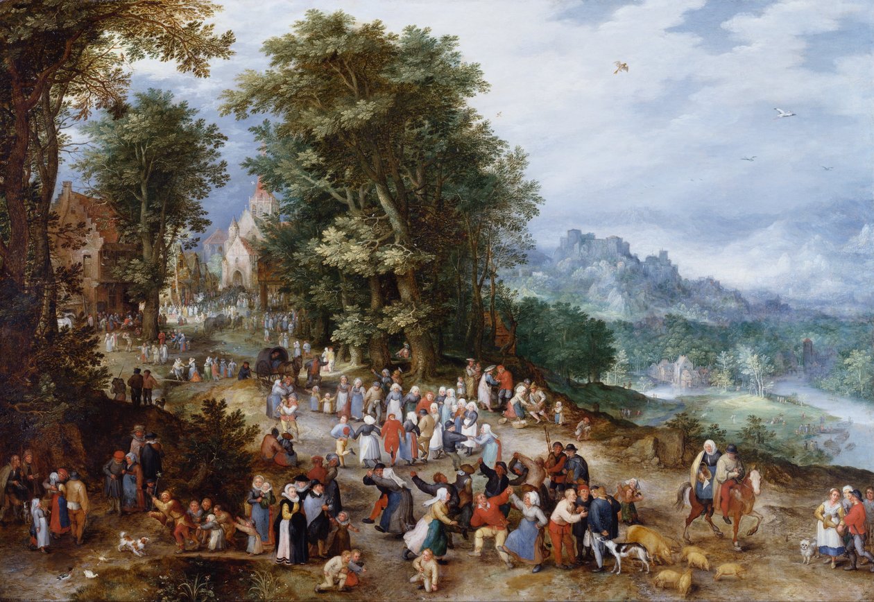 Flemish Fair by Jan Brueghel the Elder