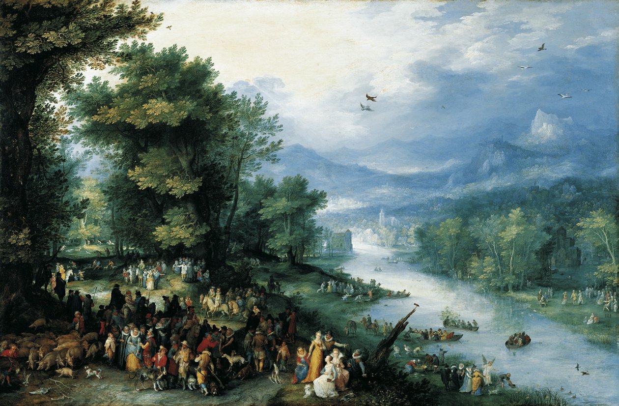 Landscape with Young Tobias by Jan Brueghel the Elder