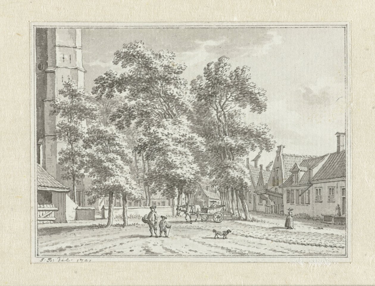 View of Serooskerke by Jan Bulthuis