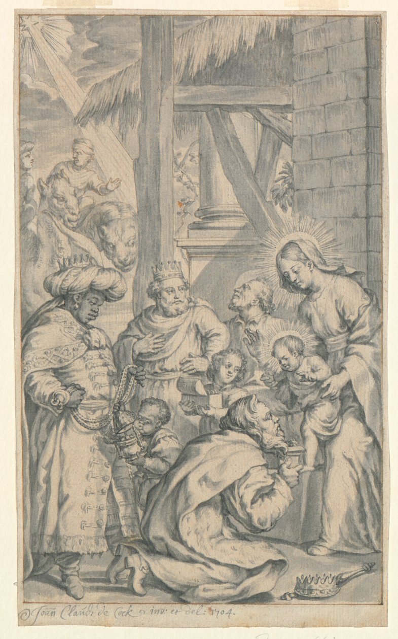 Adoration of the Magi by Jan Claudius de Cock