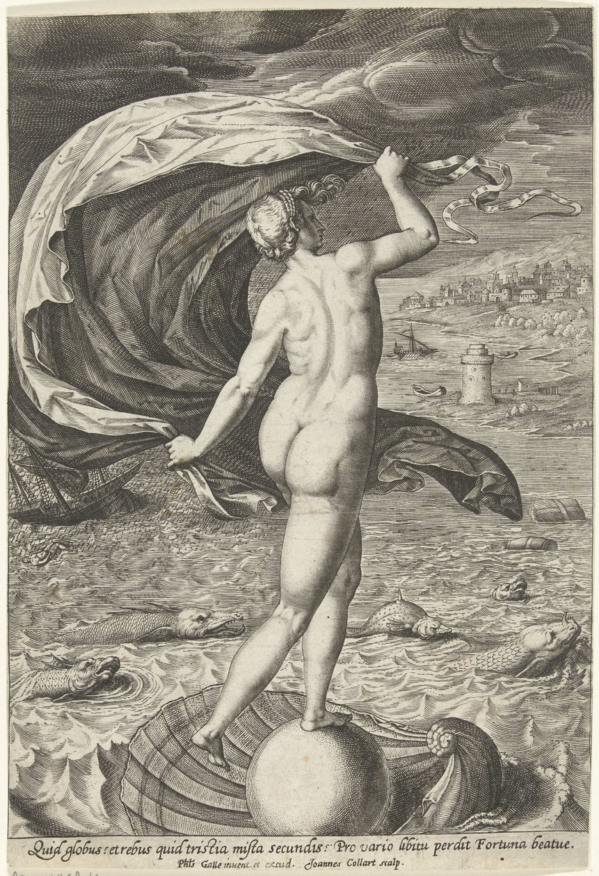 Fortune (Fortuna) by Jan Collaert (II)