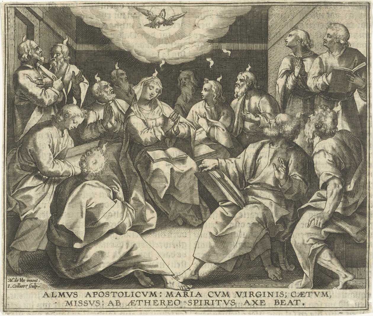 Pentecost by Jan Collaert (II)