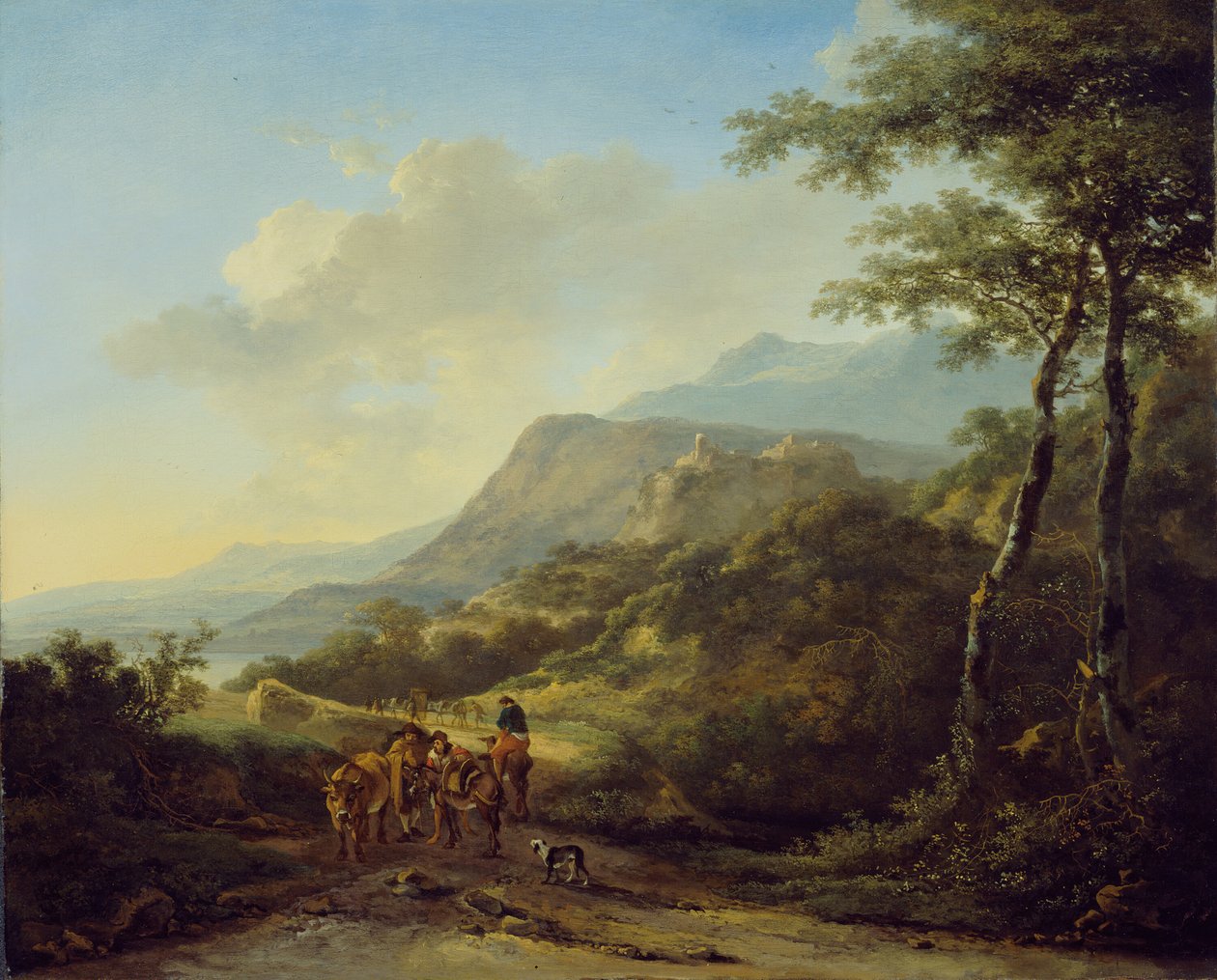 Italian Landscape with Travelers by Jan Dirksz Both