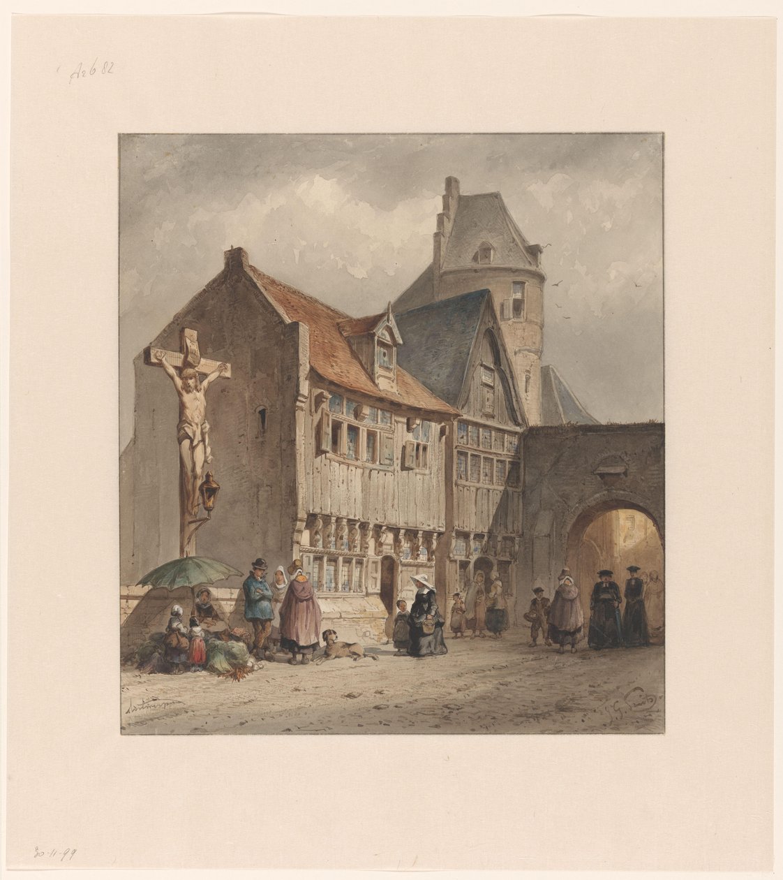 Street in Antwerp by Jan Gerard Smits