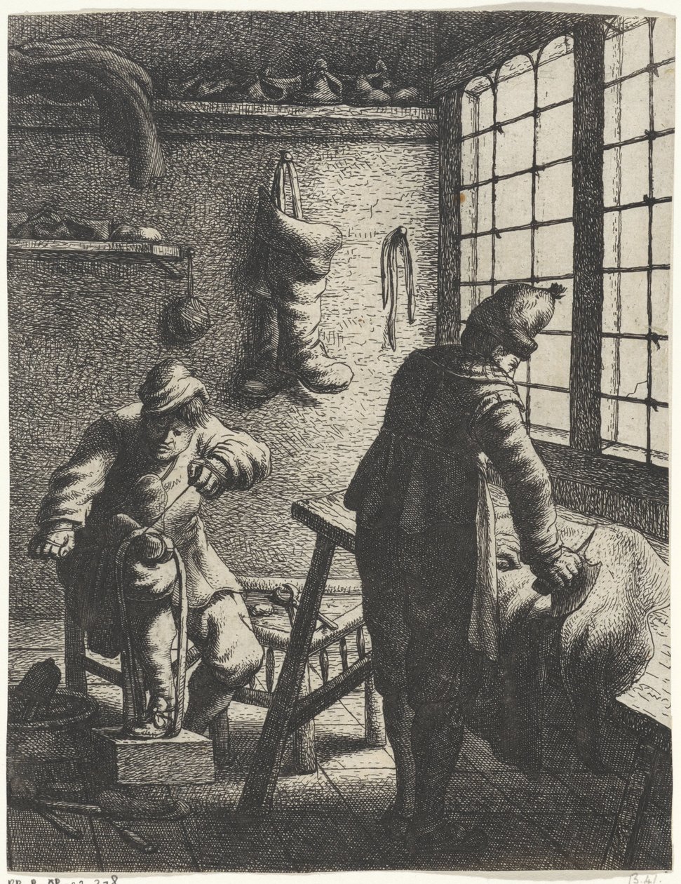 Shoemakers Professions (series title) by Jan Gillisz. van Vliet