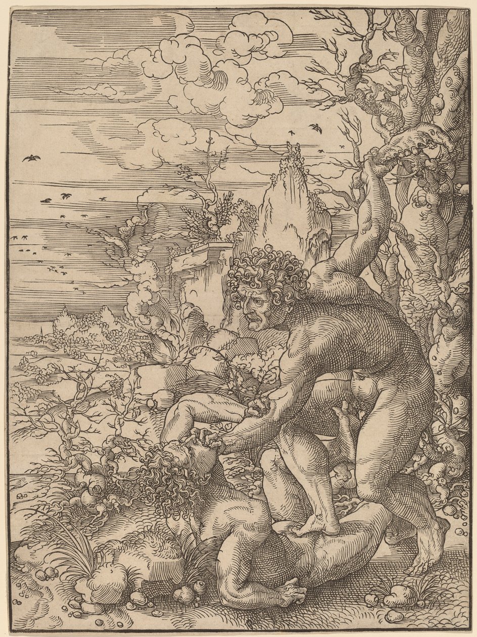 Cain Killing Abel by Jan Gossaert